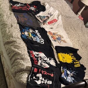 Anime Graphic T-Shirt bundle - 10 shirts